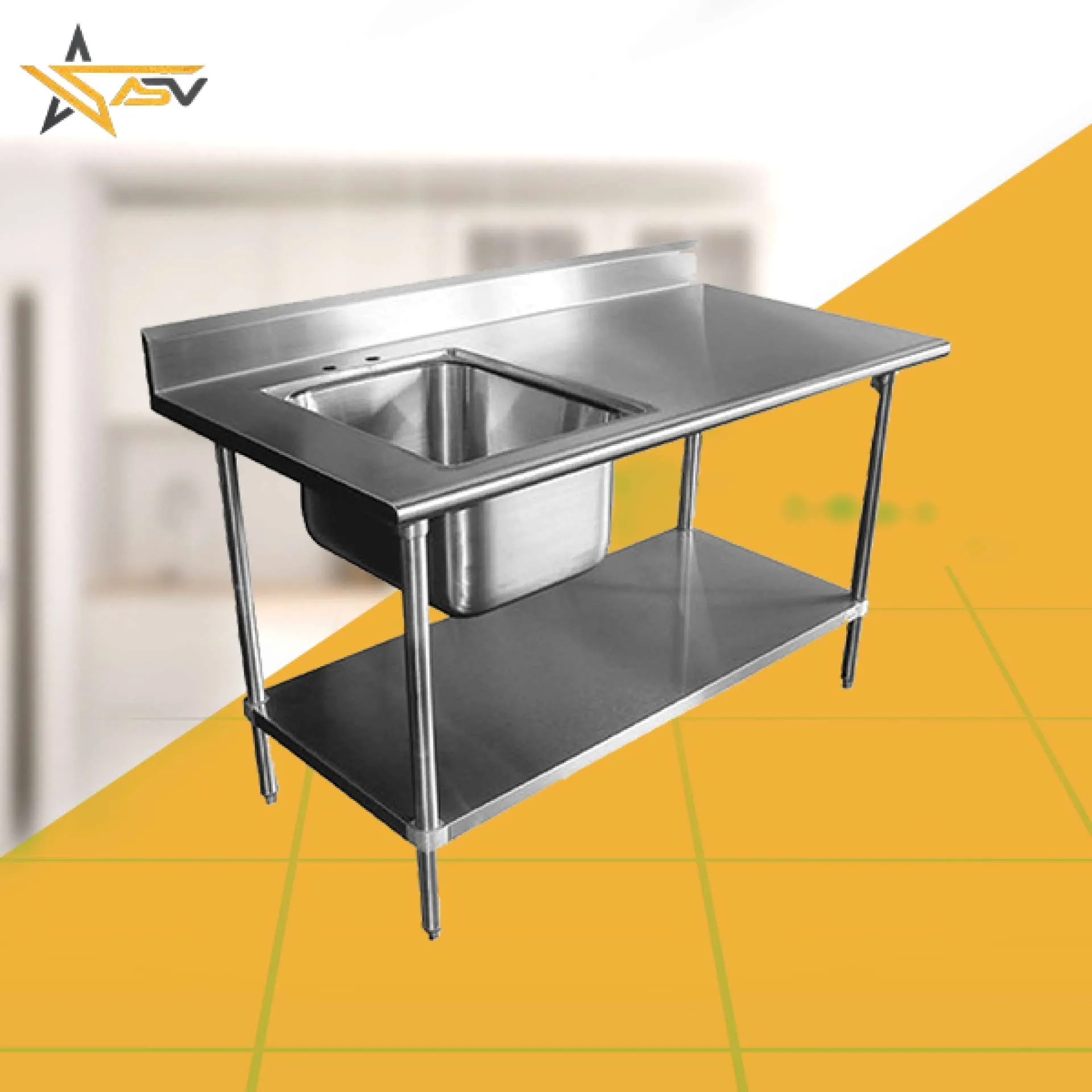 sink with worktable
